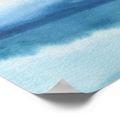 抽象芸術ウォーターカラーレイクデザイン ポスター (角)