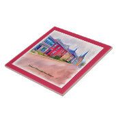 抽象芸術ウォーターカラーローハウス タイル (側面)