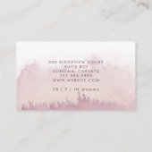 抽象芸術ウォーターセラピストカウンセールダスキーバラ 名刺 (裏面)