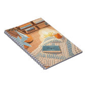 抽象芸術ウォームコージーボホスタイル ノートブック (右側)