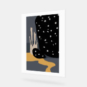 抽象芸術ウォールアートの背景 アクリルサイン (傾斜)