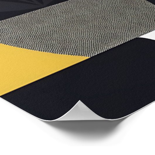 抽象芸術ウォールアートボタニカル ポスター (角)