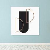 抽象芸術ウォールアート キャンバスプリント (インサイチュ (ウッドフロア))