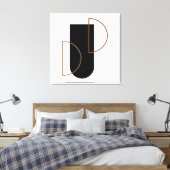 抽象芸術ウォールアート キャンバスプリント (インサイチュ (寝室))