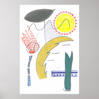 抽象芸術ウォールアート ポスター