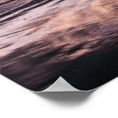 抽象芸術ウォールアート – ムーディパープルサンズ ポスター (角)