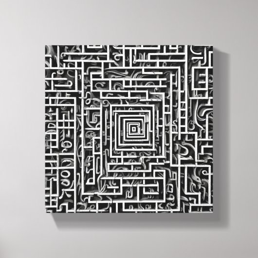 抽象芸術ウォール キャンバスプリント (正面)