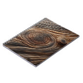 抽象芸術ウッドアートデザインテクスチャ ノートブック (左側)