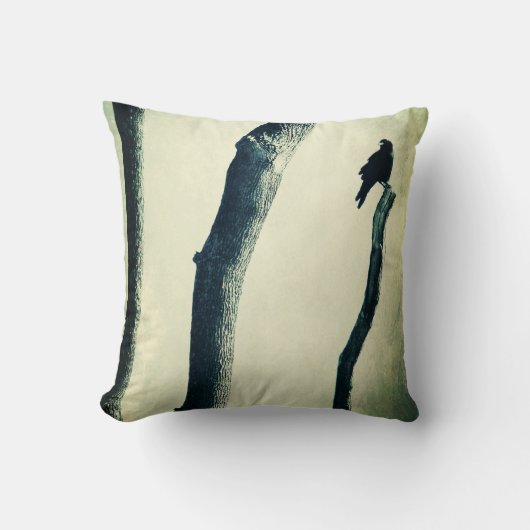 抽象芸術ウッドランドクロウ クッション (正面)