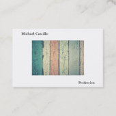 抽象芸術ウッド白黒ミニマリストモダン 名刺 (正面)