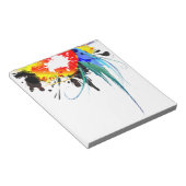 抽象芸術ウミドオウム絵を描(ばちゃばちゃ)跳ねる ノートパッド (アングル)