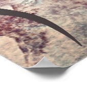 抽象芸術ウルフプリントポスター ポスター (角)