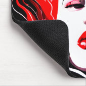 抽象芸術ウーマンシュールポートレート マウスパッド (コーナー)