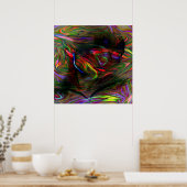 抽象芸術ウーマン2 ポスター (キッチン)