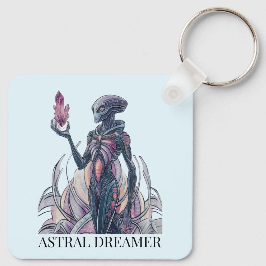 抽象芸術エイリアン キーホルダー (裏面)