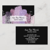 *~*抽象芸術エキサイティングなシフェミニンックグリッター 名刺 (正面/裏面)