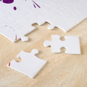 抽象芸術エキゾチック蝶絵を描（ばちゃばちゃ）跳ねる ジグソーパズル (側面)