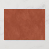 抽象芸術エザーアルラスト&ハンター結婚式招待状 案内ポストカード (裏面)