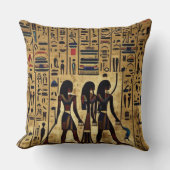 抽象芸術エジプト絵文字装飾用クッション クッション (正面)