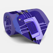 抽象芸術エスニックマトリックス – メイブブルーオリーブ ネクタイ (ロール)