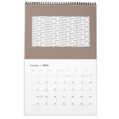 抽象芸術エスノパターン – 民俗芸術1 カレンダー (1月 2026)