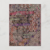 抽象芸術エスノパターン – 民俗芸術1 ポストカード (正面)