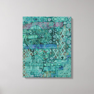 抽象芸術エスノパターン – 民俗芸術2 キャンバスプリント