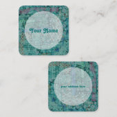 抽象芸術エスノパターン – 民俗芸術2 スクエア名刺 (正面/裏面)