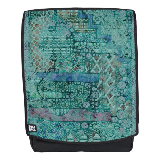 抽象芸術エスノパターン – 民俗芸術2 バックパック (正面)