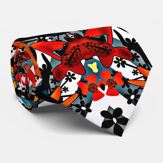 抽象芸術エチノカリウム鏡観賞用プリントモード ネクタイ (ロール)