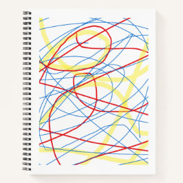 「抽象芸術エッセンス：色あふれるプランナー」 ノートブック