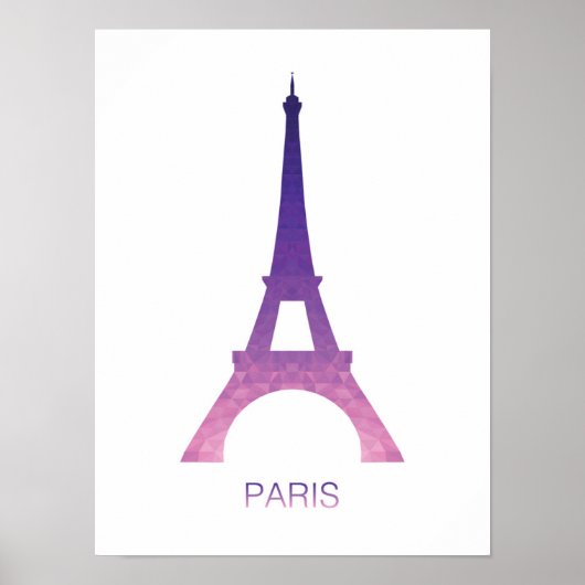 抽象芸術エッフェルタワー ポスター (正面)