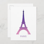 抽象芸術エッフェルタワー ポストカード (正面/裏面)