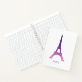 抽象芸術エッフェル塔 ノートブック (内部)