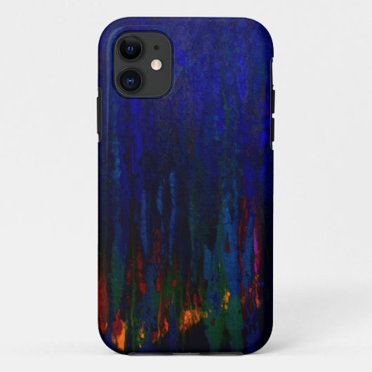 "抽象芸術エバーグリーン"ブルーiPhone5ケース Case-Mate iPhoneケース (裏面)