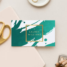 抽象芸術エメラルドグリーンのブラシストローク