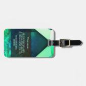 抽象芸術エメラルド錬金術マジカルエナジーアドベンチャー ラゲッジタグ (正面横)