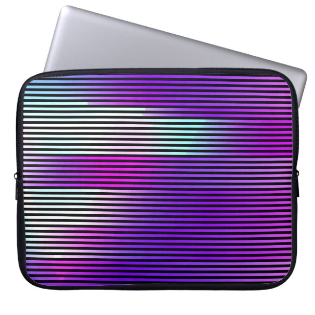 抽象芸術エラーの背景のイラストレーション。シー ラップトップスリーブ (正面)