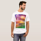 抽象芸術エラー:画面テクスチャのテスト Tシャツ (正面フル)