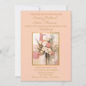 抽象芸術エレガモダンントウェディング招待状 招待状 (正面)