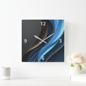 抽象芸術エレガンスカスタマイズ可能な時計 スクエア壁時計 (ホーム)