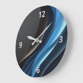 抽象芸術エレガンスカスタマイズ可能な時計 – 円形 ラージ壁時計 (傾斜)