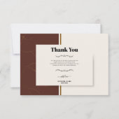 抽象芸術エレガンスゴールデンフレーム サンキューカード (正面)