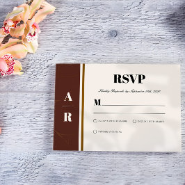 抽象芸術エレガンスゴールデンフレームRSVPカード 出欠カード