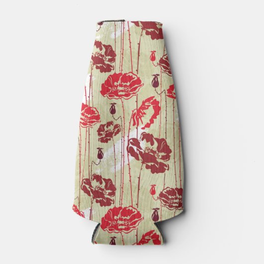 抽象芸術エレガンスフローラルパターン2 ボトルクーラー (正面)