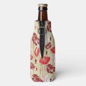 抽象芸術エレガンスフローラルパターン2 ボトルクーラー (ボトル裏面)