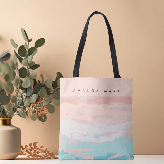 抽象芸術エレガンスベージュキュートトスタイリッシュートバッグ トートバッグ