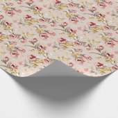 抽象芸術エレガンス花柄3 ラッピングペーパー (角)