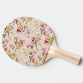 抽象芸術エレガンス花柄3 卓球ラケット (横)