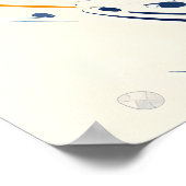 抽象芸術エレガンス – 渦巻き色と感情 ポスター (角)